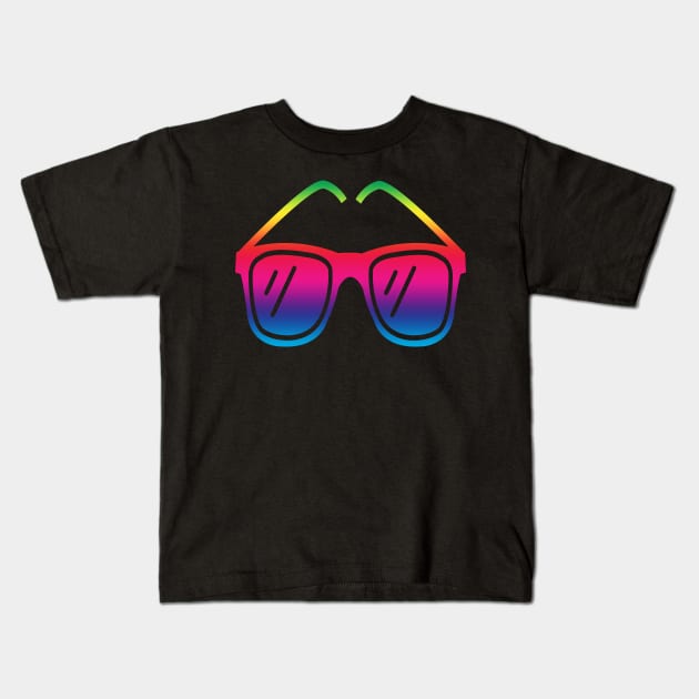 colored Sunglasses Kids T-Shirt by icarusismartdesigns